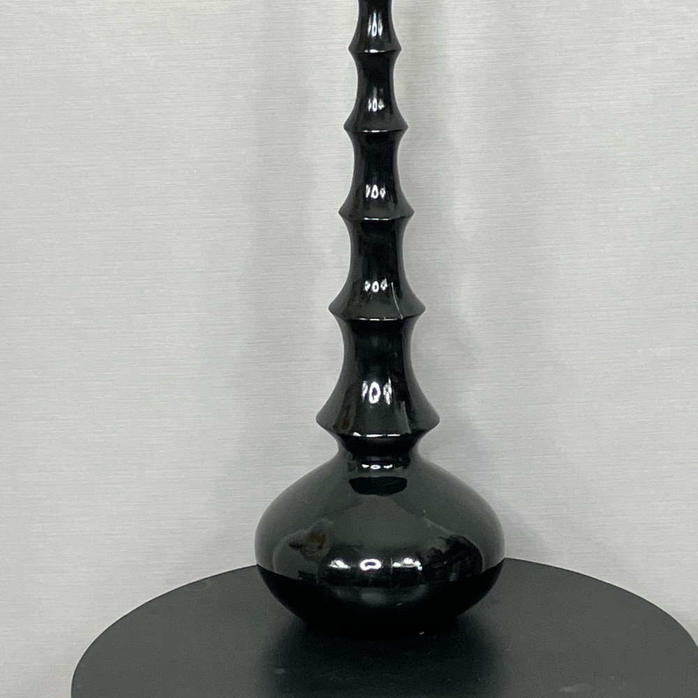 17” Oversized Black Bubble Vase